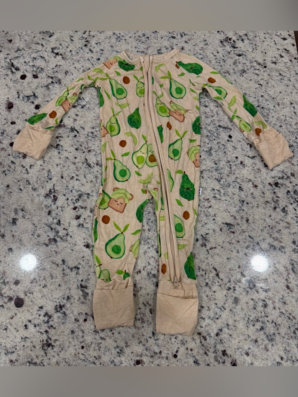 Little Sleepies Avocado Print Zippy